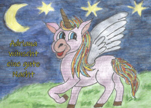 Adriana wünscht eine gute Nacht